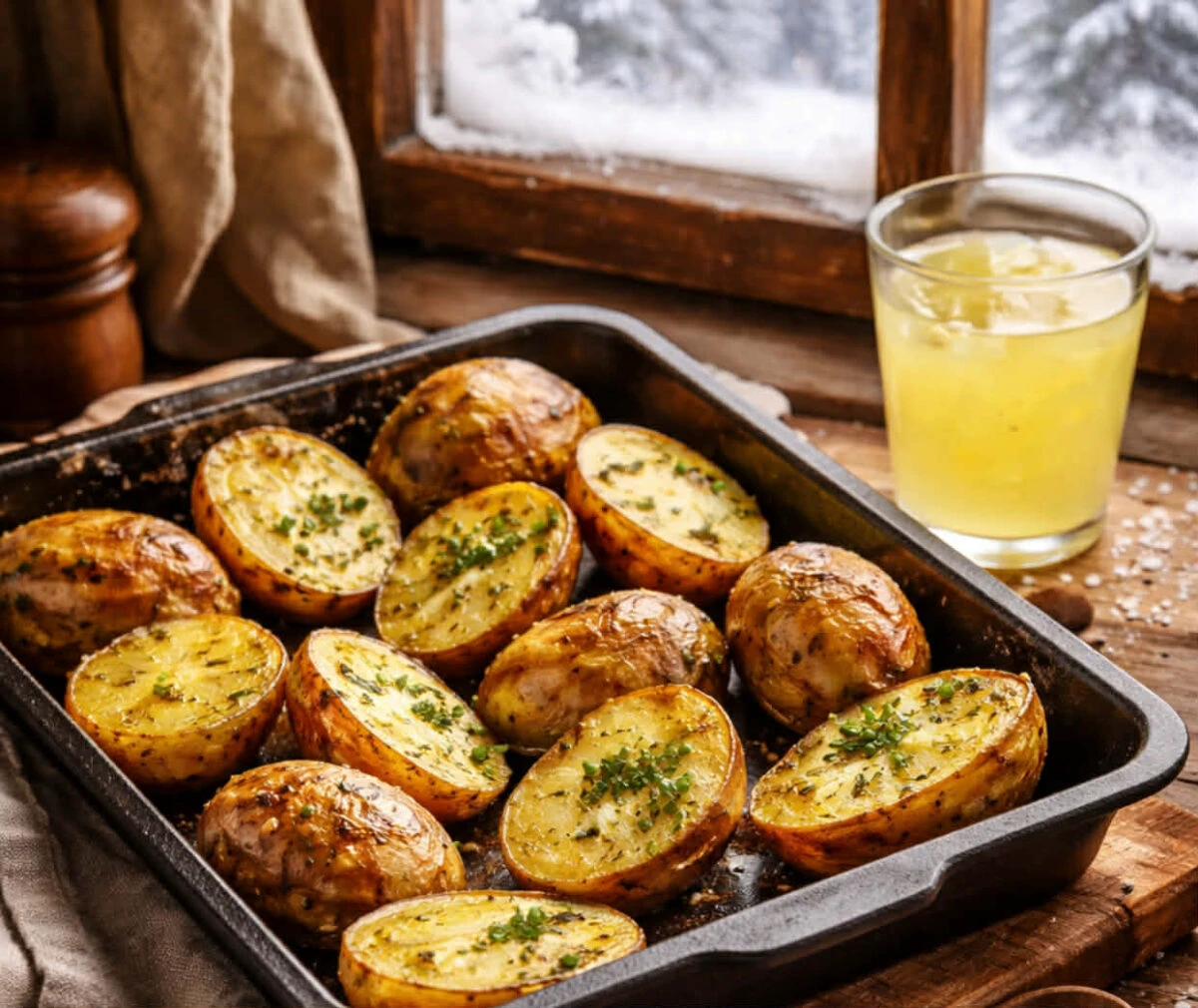 Cartofii copți cu zeamă de varză, deliciul preferat al călugărilor. Secretul crustei crocante