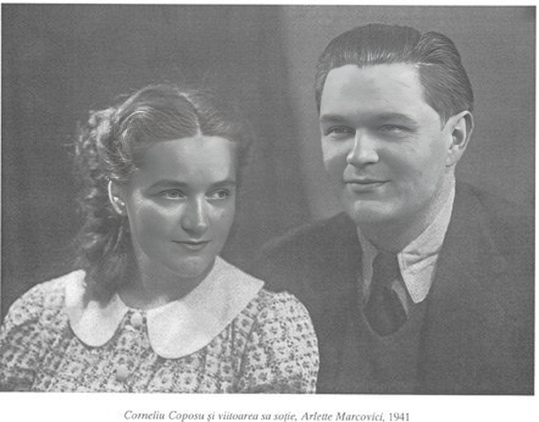Corneliu și Arlette Coposu în 1941