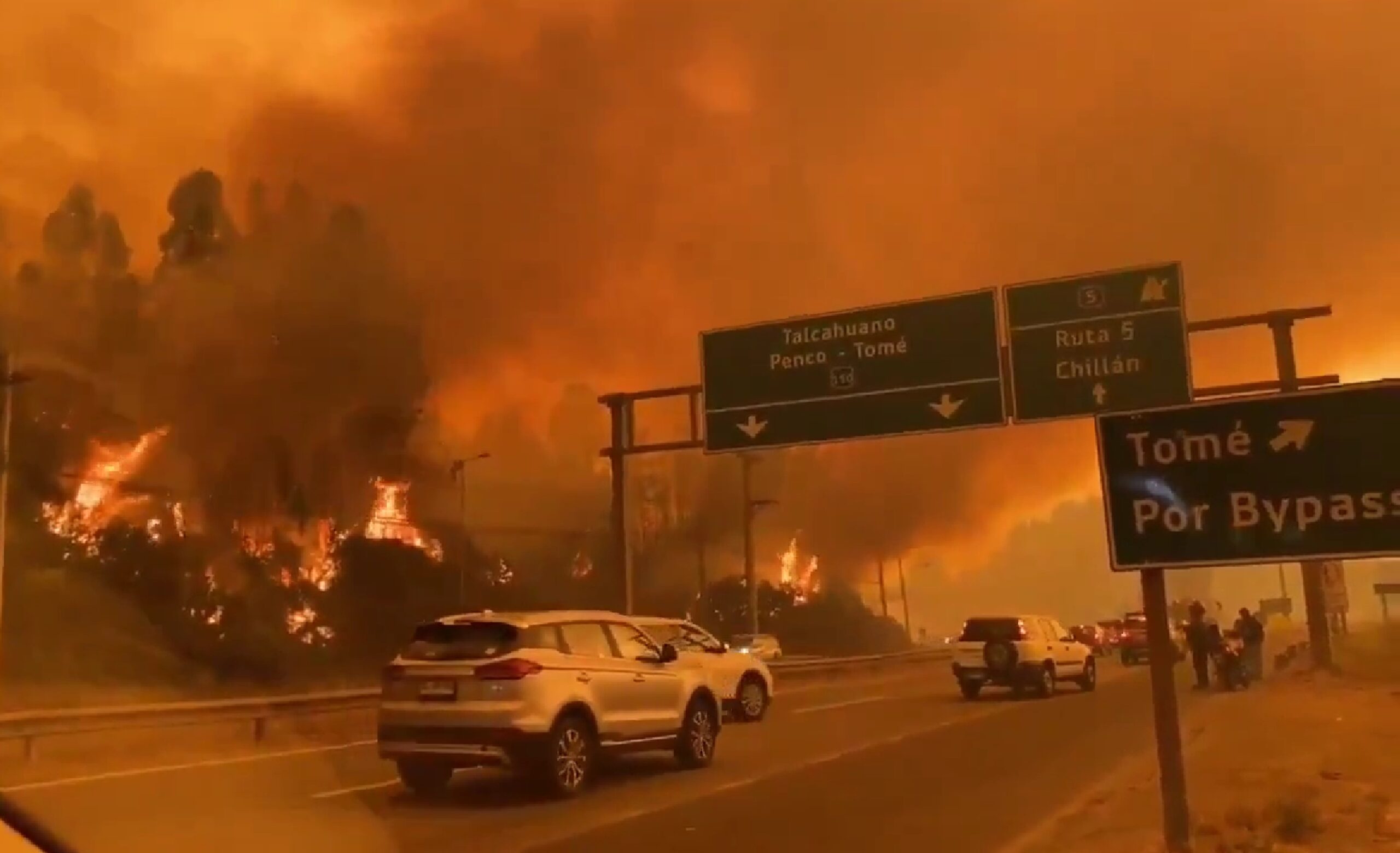 Incediu de vegetație în Chile