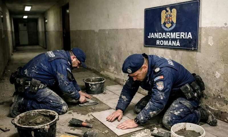 Șeful IGJR susține că imaginile cu jandarmi care montează gresie ar fi făcute cu AI