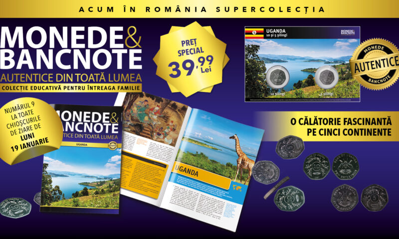 Uganda, o nouă destinație în colecția ta de „Monede și bancnote autentice din toată lumea”