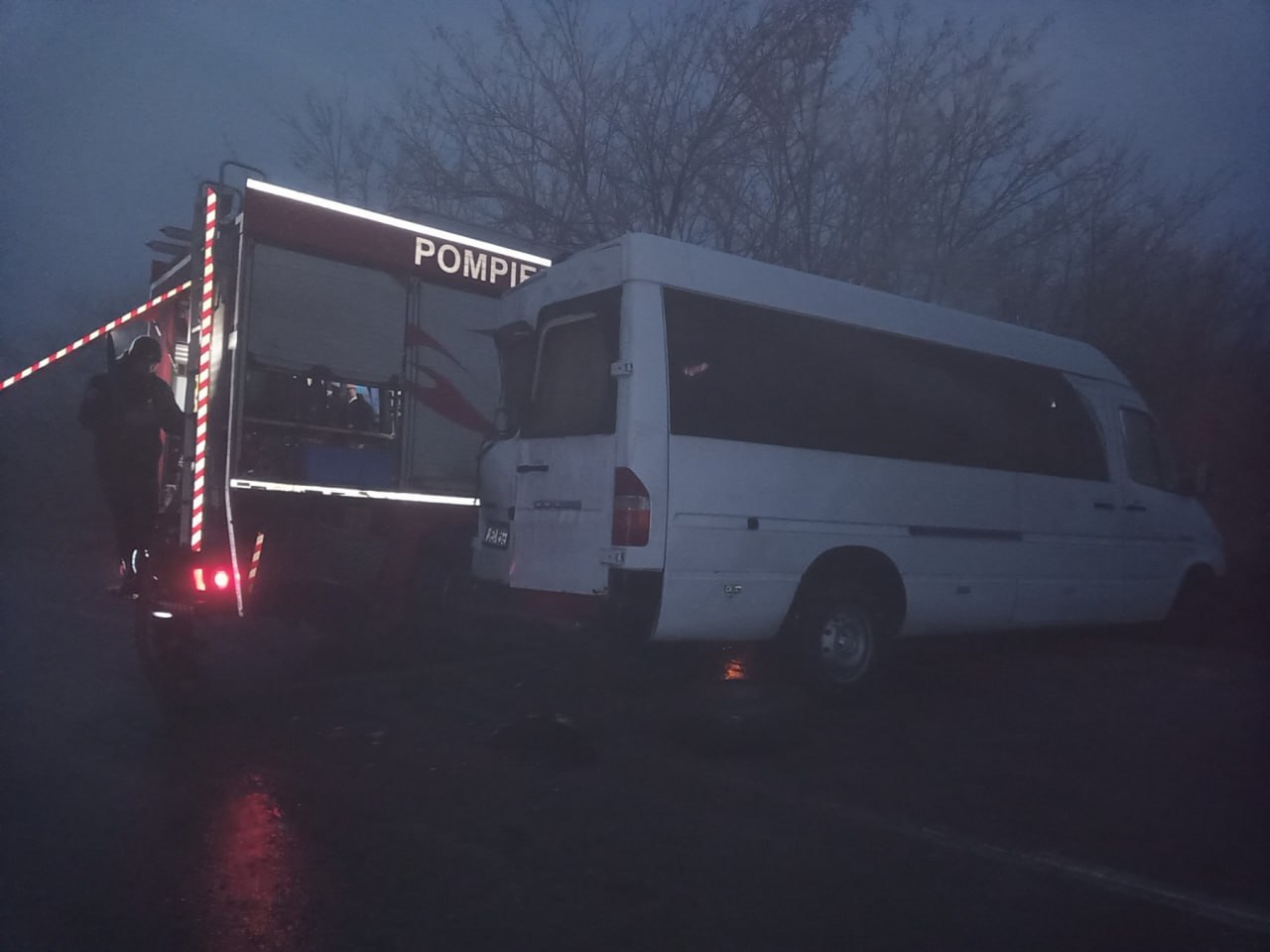 Accident Ulmu Ungheni, polei