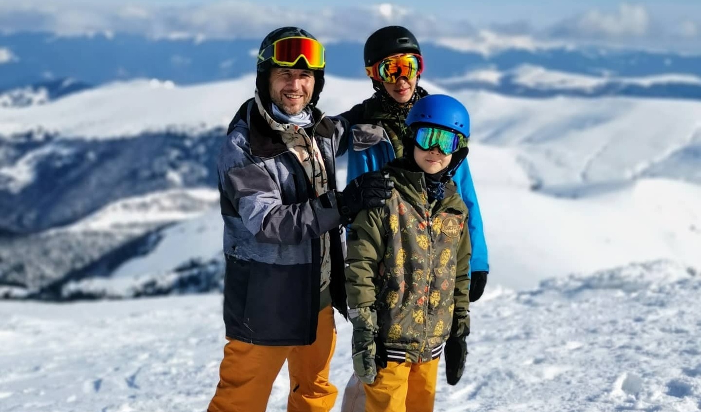 Andi Moisescu și copiii săi