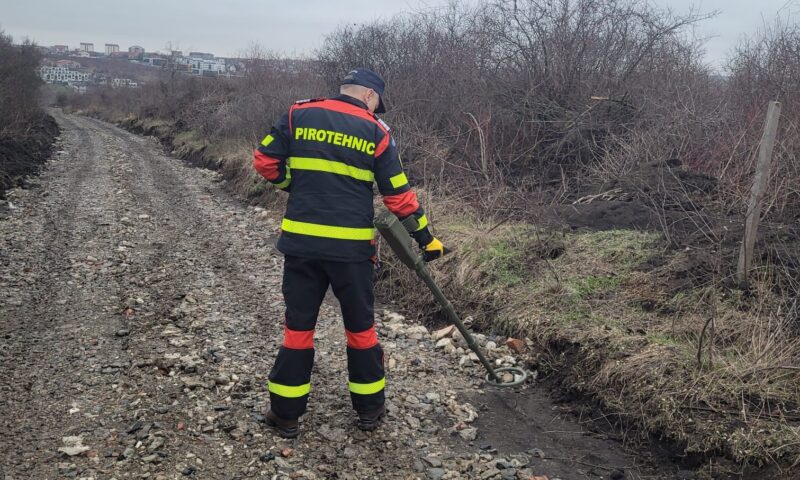 Proiectil neexplodat găsit în Iaşi. Pirotehniştii avertizează că muniţia veche rămâne periculoasă