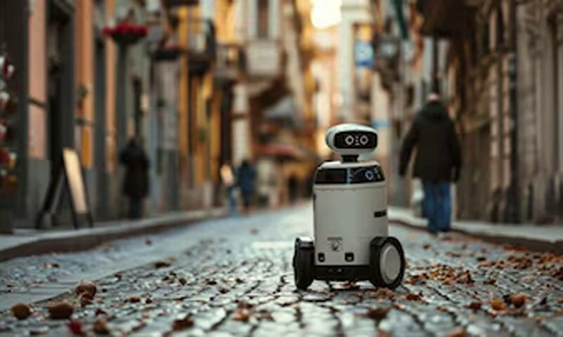 Primul oraș din România cu roboți care fac curat pe stradă. Pot să și vorbească cu oamenii