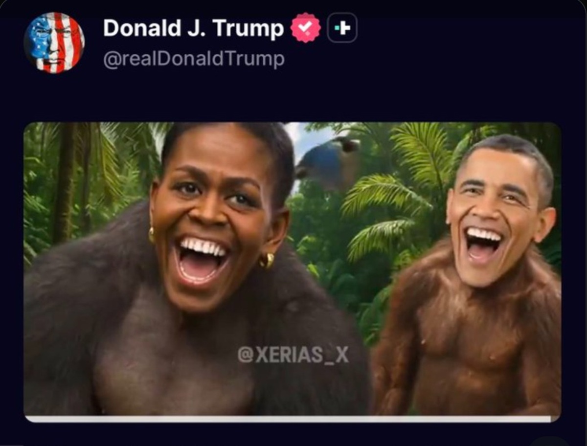 Videoclipul cu Barack și Michelle Obama postat de Trump