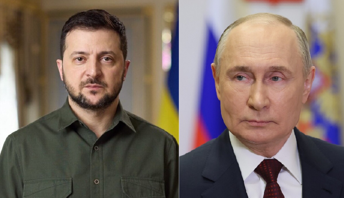 Volodimir Zelenski si Vladimir Putin