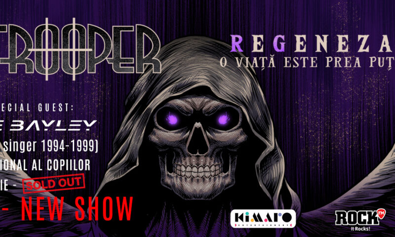 Concertul Trooper „Regeneza” se mută la Palatul Național al Copiilor și va mai avea o reprezentație
