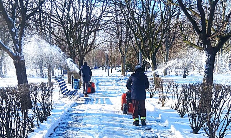 Aleile parcurilor din Sectorul 4, curățate de gheață și de zăpadă pentru a evita pericolul de accidentări