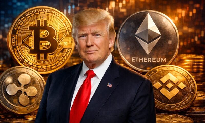 Trump susține industria criptomonedelor în confruntarea cu băncile americane