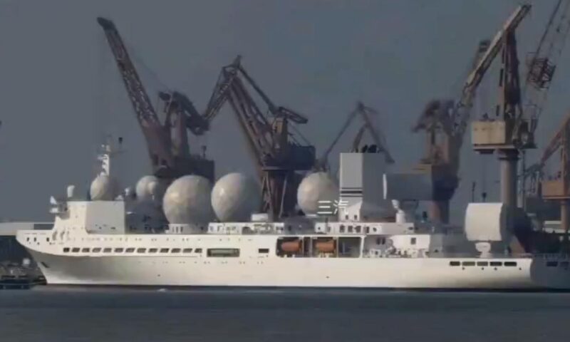 Cea mai sofisticată navă spion chineză ar monitoriza rachetele americane în Golful Oman