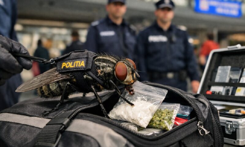 Muștele polițiste, mai eficiente decât câinii într-un viitor nu foarte îndepărtat