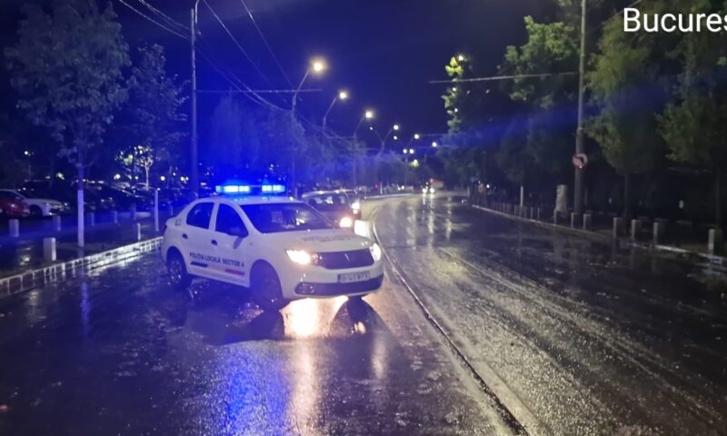Focuri de armă în centrul Bucureștiului. Agresorii dintr-o mașină, urmăriți și prinși de polițiștii locali lângă cimitirul Bellu