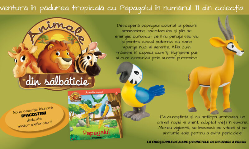 Aventură în Amazon: Papagalul și antilopa te așteaptă în numărul 11, acum la chioșcuri!