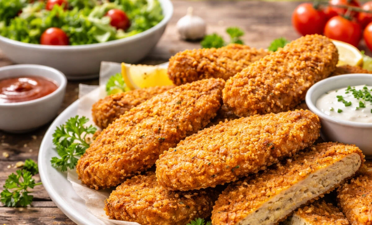 Cele mai gustoase și crocante șnițele de soia. Ingredientul care adaugă un plus de savoare