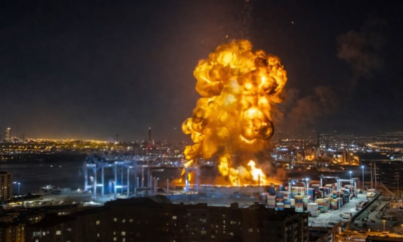 Atac cu drone asupra unui terminal petrolier din Novorossiisk. Incendii și clădiri avariate în urma loviturii