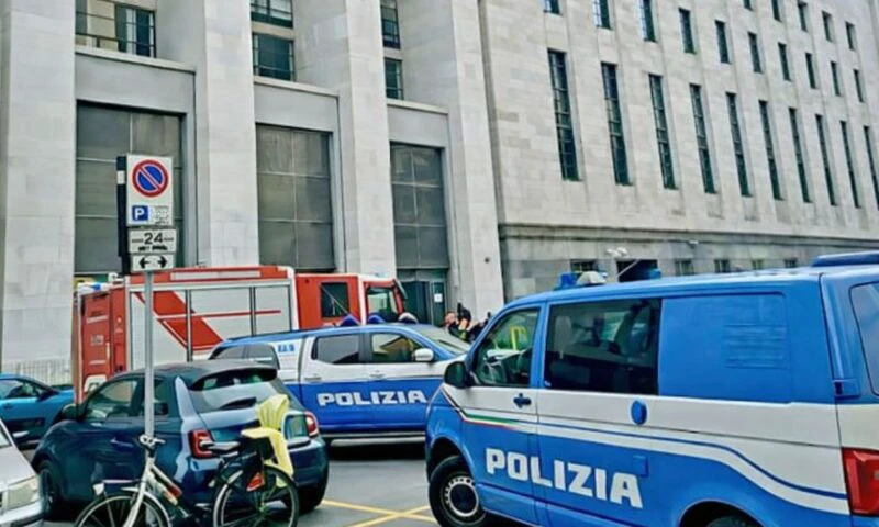Alertă cu bombă la Tribunalul din Milano. Clădirea a fost evacuată, audierile au fost suspendate